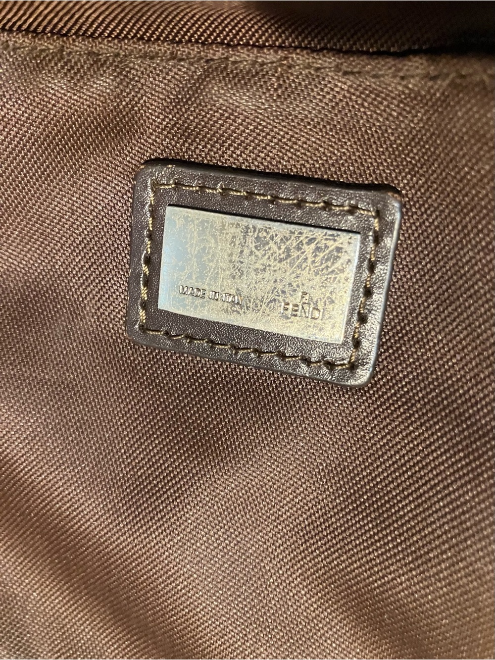 Vintage Fendi Mamma Baguette Hobo Shoulder Bag Brown Rare - Picture 10 of 14